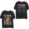 Def Leppard Hysteria 1988 Tour Tričko Oboustranné