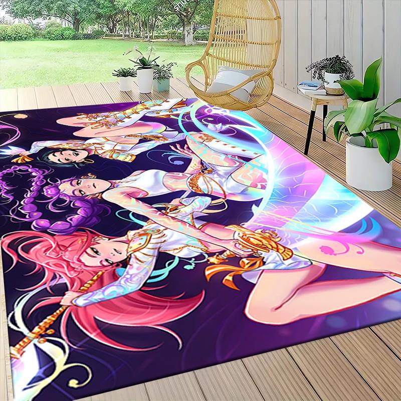 Fantasy Dance Party Carpet Rug Soft Washable Antislip Home Living Room Sofa Mats Personalized Christmas Rug