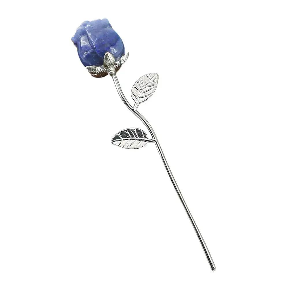 

Кристаллическая Роза Цветок Натуральный Камень Аметист Кварц Резной Камень Поделки Ко Дню Святого Валентина Ручная Резьба Натуральный Кристалл Cr Q0R4