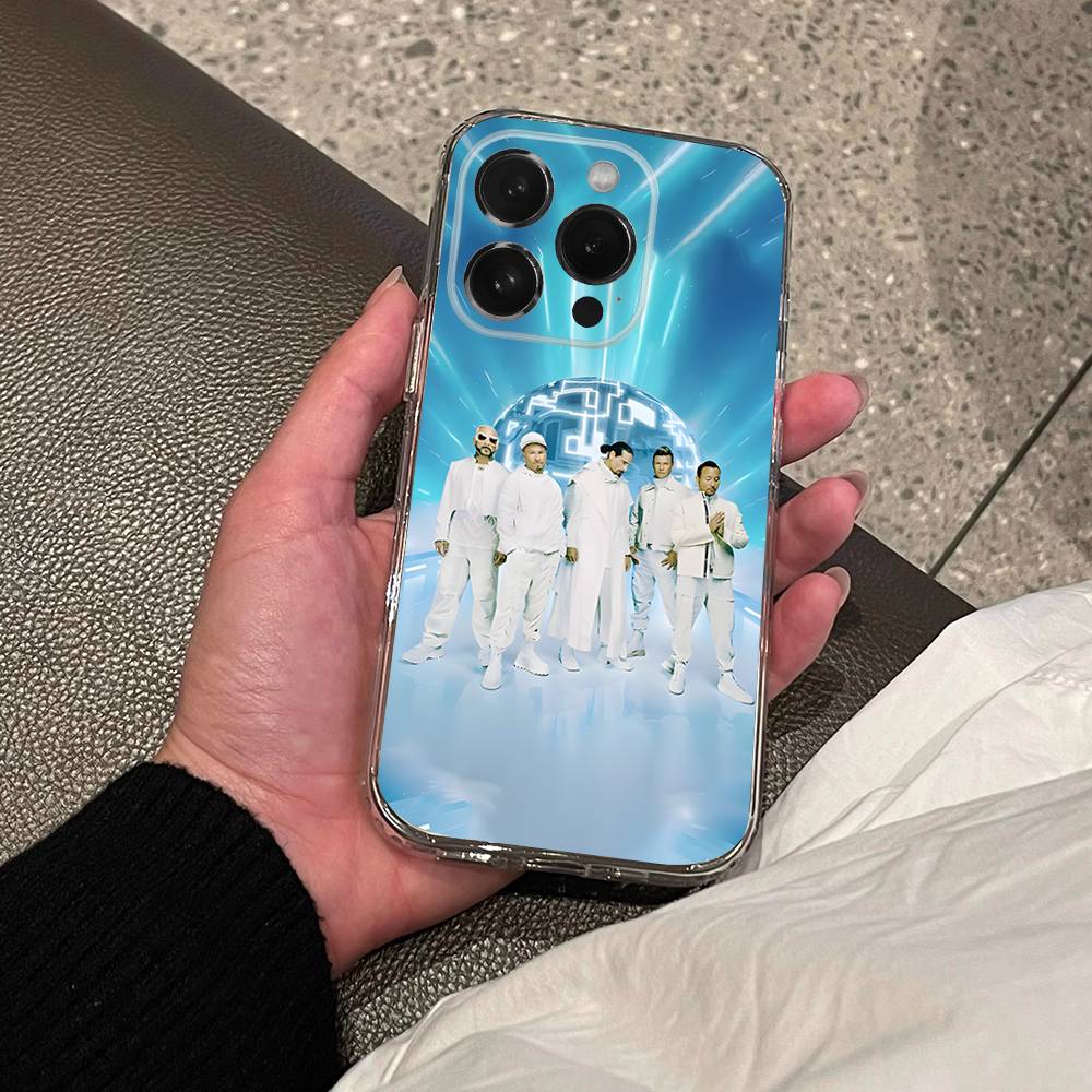 B-Backstreet Boys BSB Transparent Soft Cover Phone Case For iPhone 17,16,15,14,13,12,11 Pro,Max,Plus,X,XS,XR,SE4,E Mini