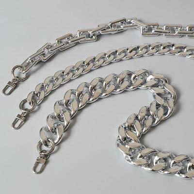 Neue Mode Frau Handtasche Zubehör Kette Abnehmbare Ersatz Cool Silber Acryl Strap Frauen Schulter DIY Solide Harz Kette