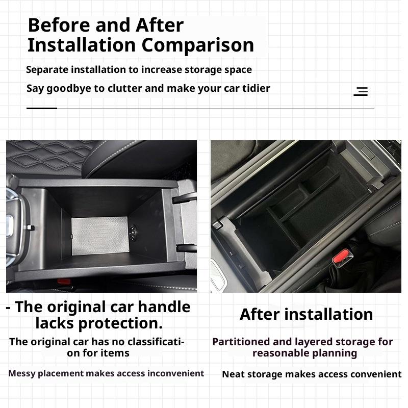 1Pc Armrest Box Storage Box For Tiggo 7 Plus J7 PHEV 2026 2026 Car Central Armrest Storage Box Content Center Console