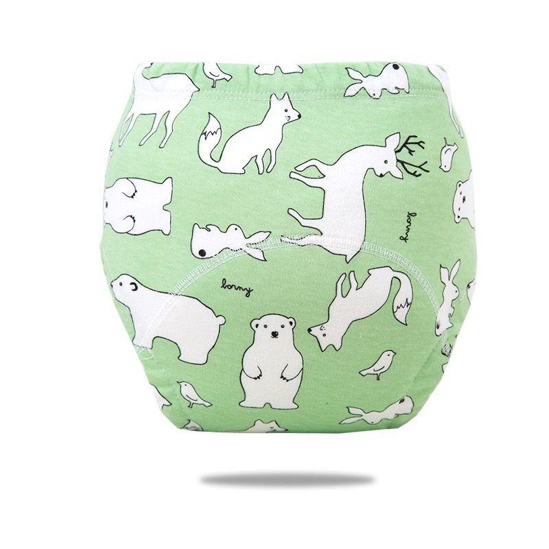 Cartoon Printed Breathable Baby Reusable Diaper for Bedroom Nappy Shorts Training Pants