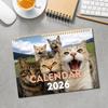 2026 Cats and Friends Wall Calendar - Funny Cat Selfies Series with 12-Month Photos, Perfect Gift for Cat Lovers