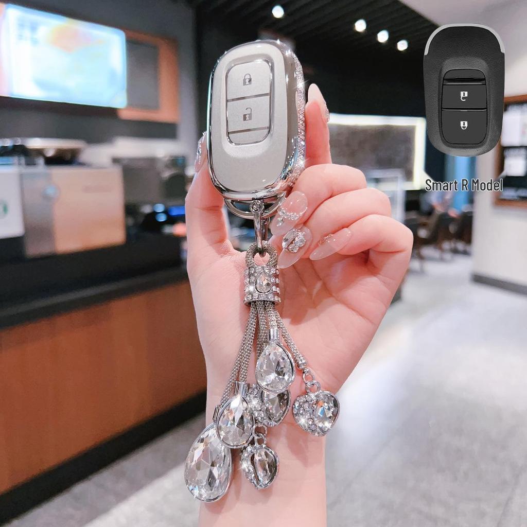 Stylish Key Cover for 2025 Honda CRV, Accord, XRV, Haoying, 11th Gen Civic with 11 Buckles - Women's Model
