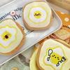 Cute Cartoon Egg Toast Plush Coin Purse Soft Money Change Pouch Small Wallet Keys Earphone Storage Bags Zipper Pouch Kid Gifts