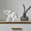 1 coppia Decorazione Moderna Creativa Animali Resina Elefante Statue e Figurine Scultura Soggiorno Ornamenti da Tavolo Artigianato