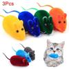 3Pcs Squeak Sound Noise Funny Kitten Mouse Rat Pet Dog Cat Play Toy Color Random Fuuny Mouse Toy Suitable Household Pet Supplies