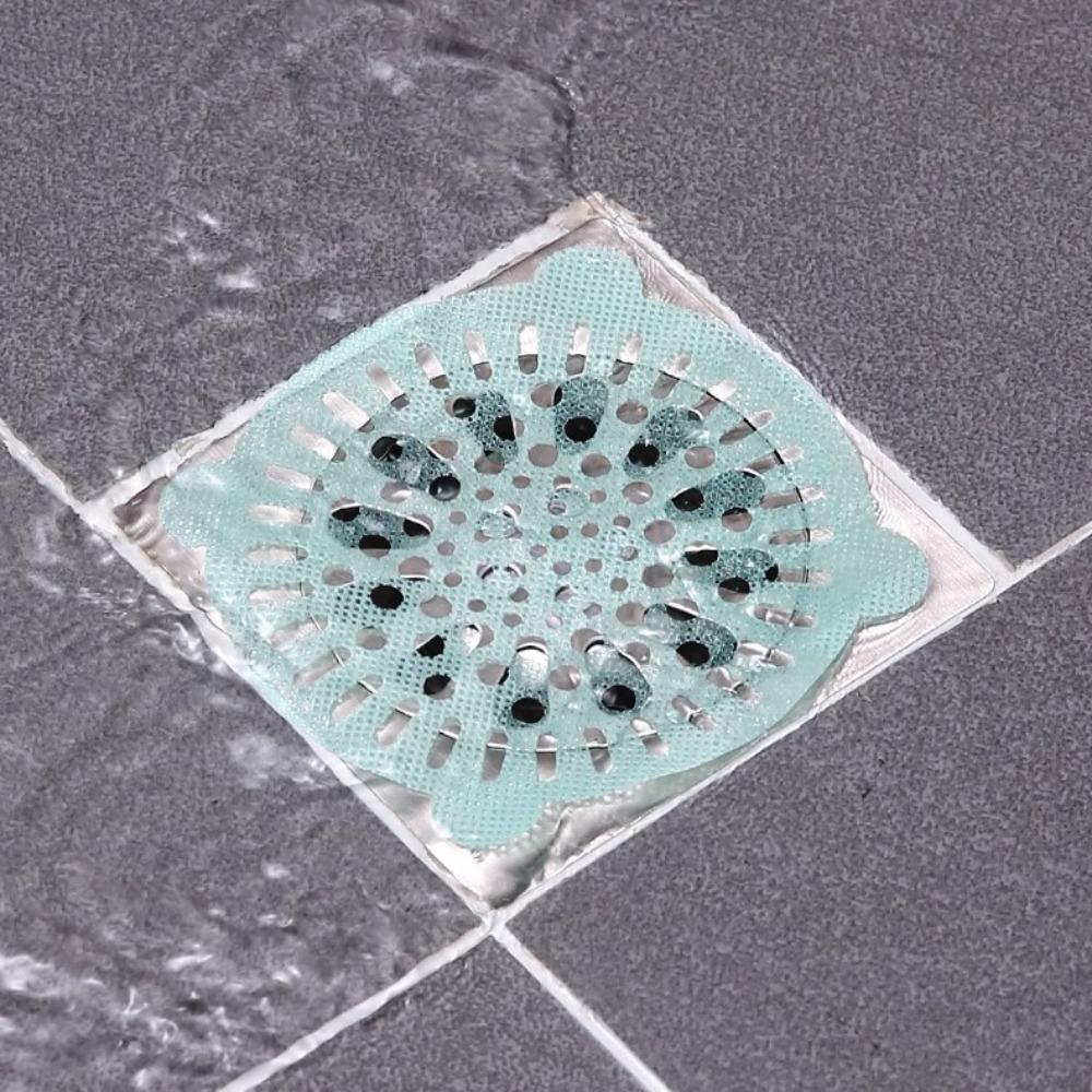 10pcs Hair Cleaning Disposable Floor Drain Sticker Hair Catcher Multipurpose Strainer  Kitchen