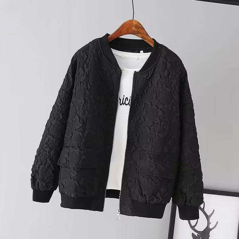 Spring Women's Short Baseball Jacket, Women's Coat, Fashionable Casual Top