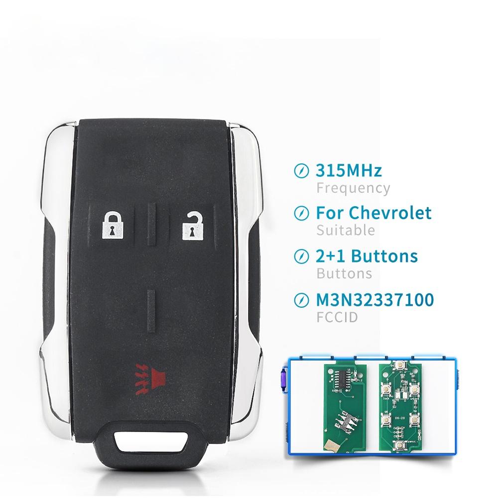 3/4/5/6 Buttons Remote Car Key for Chevrolet Silverado 1500 2500 3500 2014 2015 2016 2017 2018 for GMC with M3N32337100 315Mhz Clip