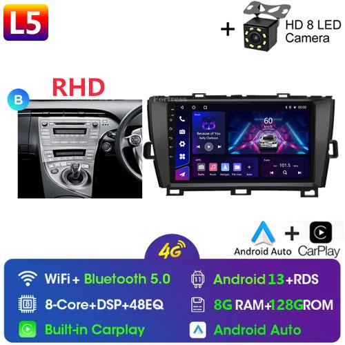 DSP 8G+128G Android 14 For Toyota Prius XW30 2009-2015 car radio multimedia video player GPS navigation stereo CarPlay