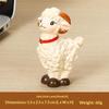 Cute Mini Resin Sheep Figurine Adorable Cartoon Design Fine Workmanship Desktop Decor for Home Office Study Table