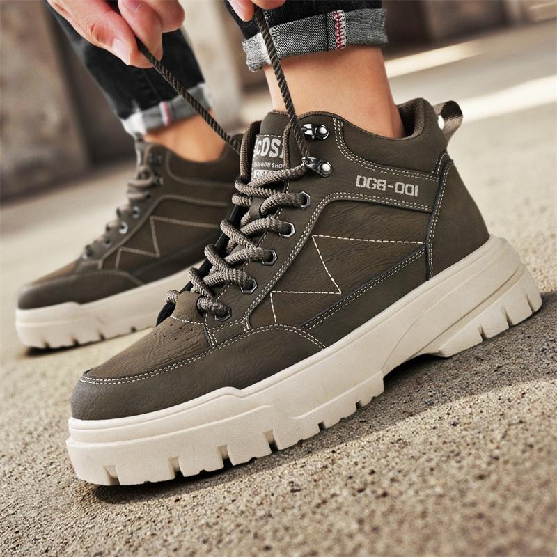 New Fashion Autumn And Winter Men's Low Top Martin Boots Students Male Boys Trending Soft Sole Work Shoes Labor Protection Martin Sneakers