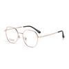 Danyang Ultra-Light Retro Square Metal Myopia Glasses Frame for Large Faces - Fashionable Polygonal Design, Slimming & Prescription-Ready