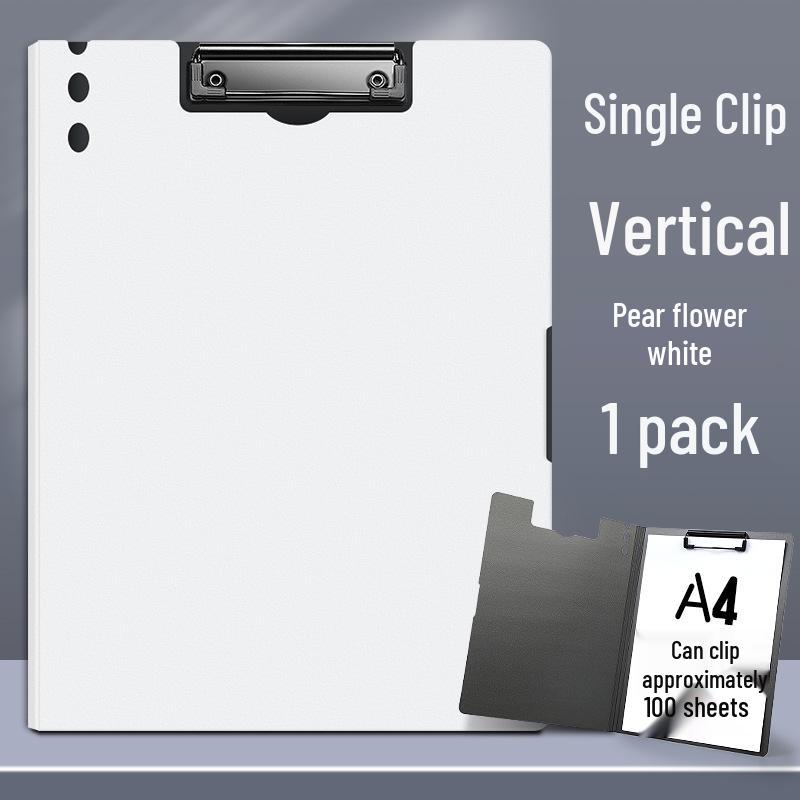 Thick A4 Clipboard with Double Clips and Loose-leaf Holder for Office Use
