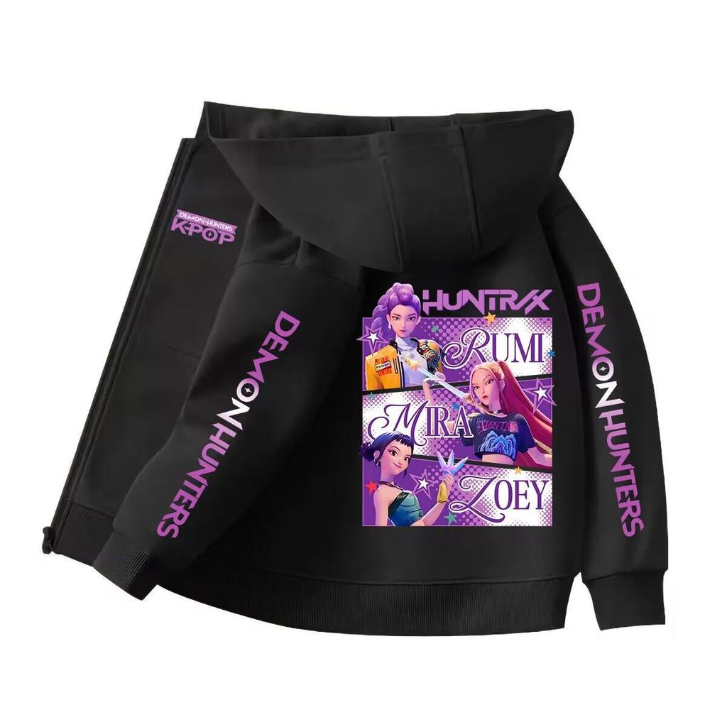 Children's Trendy Demon Hunter Hoodie – Loose Fit Sweatshirt