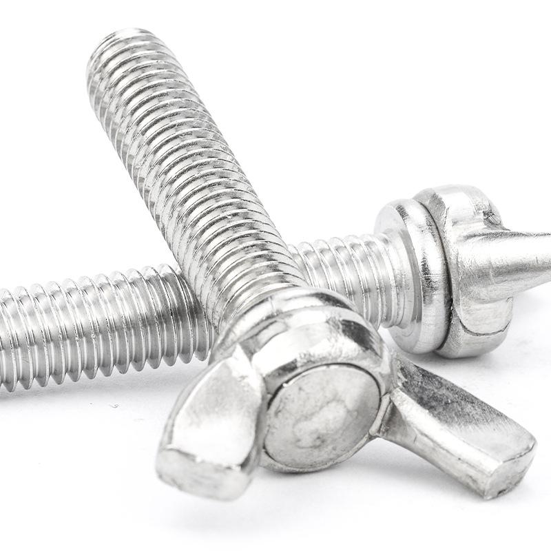 304 Stainless Steel Thumb Screw Set - Mixed Butterfly Bolts (DIN315)