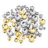 50-100pcs/lot 3 4 5 6 8mm Stainless Steel Round Bead Caps Spacer Beads For Jewelry Making DIY Charms Bracelet Supplies Accessory
