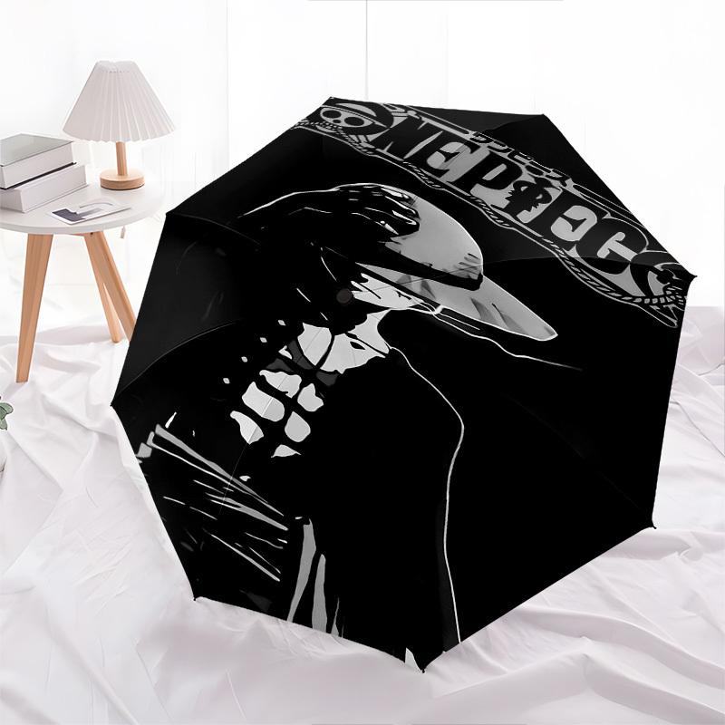 1pc ONE PIECE Automatic Open Close Umbrella with 8-Rib Windproof Canopy Compact Portable Travel Umbrella10326