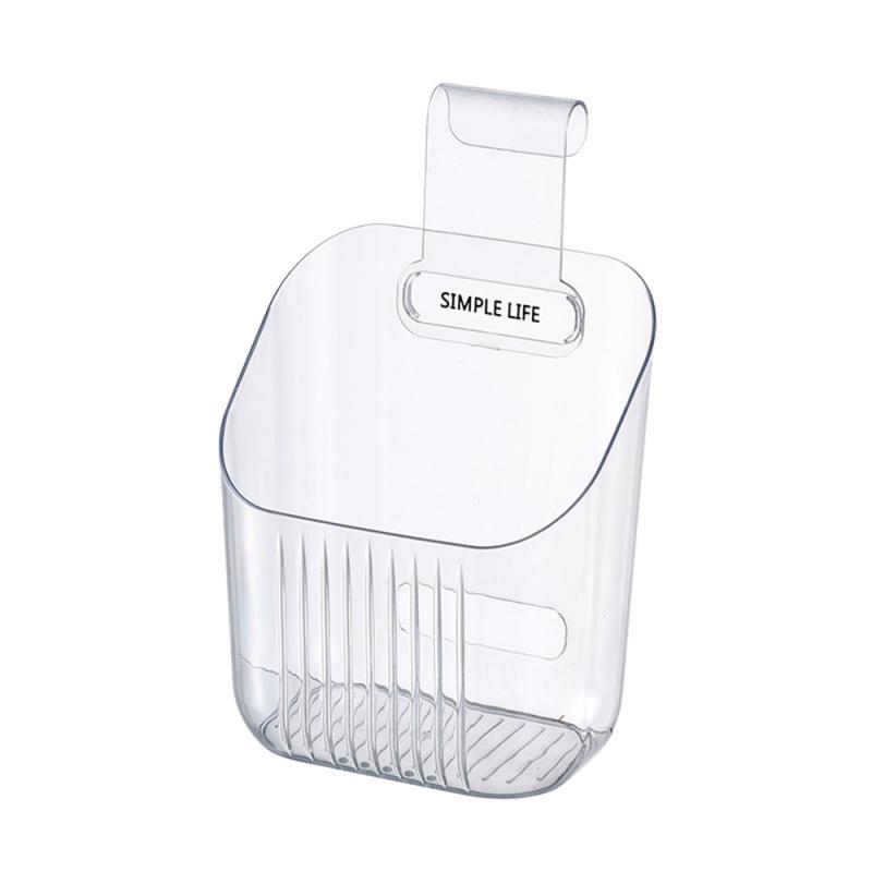 

Подвесная корзина Съемная передвижная прозрачная цветная кремовая полка для хранения Ящик для хранения Бесшовная подвеска Установка не требуется