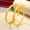 Xiaohongshu Elegant Sand Gold Twisted Pattern Adjustable Women's Bracelet