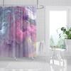 Colorful Galaxy Space Print Shower Curtain Psychedelic Sea Of Clouds Bath Curtain Decoration Waterproof Fabric Bathtub Screen