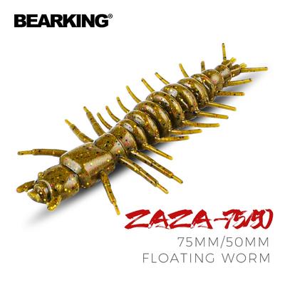 BEARKING Zaza 75mm 50mm Esca da pesca galleggiante Esca morbida Shad Esche in silicone Wobblers Swimbait Artificiale Esca morbida