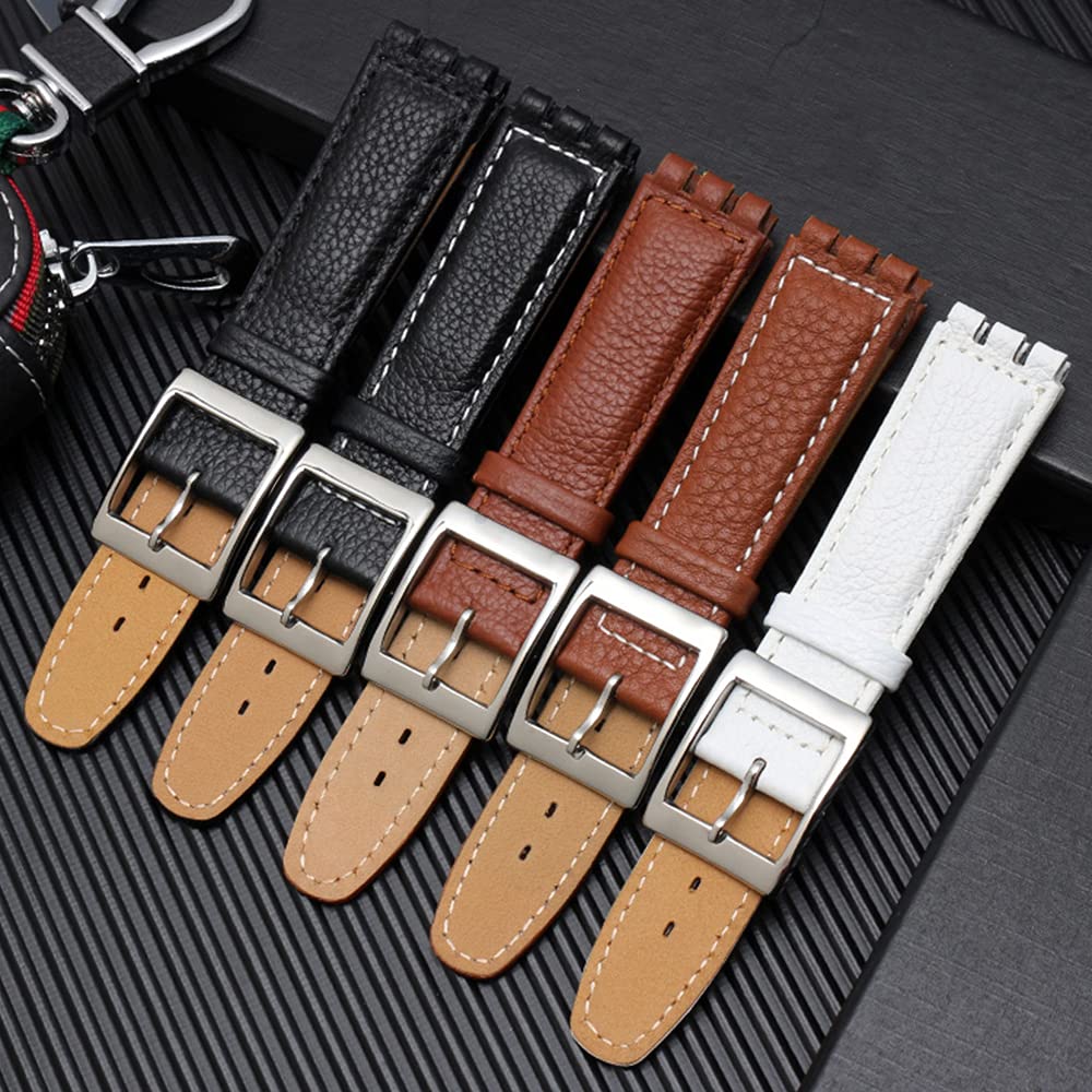Chocoman Swatch Replacement Watch Band 3 Spring Spring Bar and 17mm/19mm [Includes Bars, Remover, Box]
