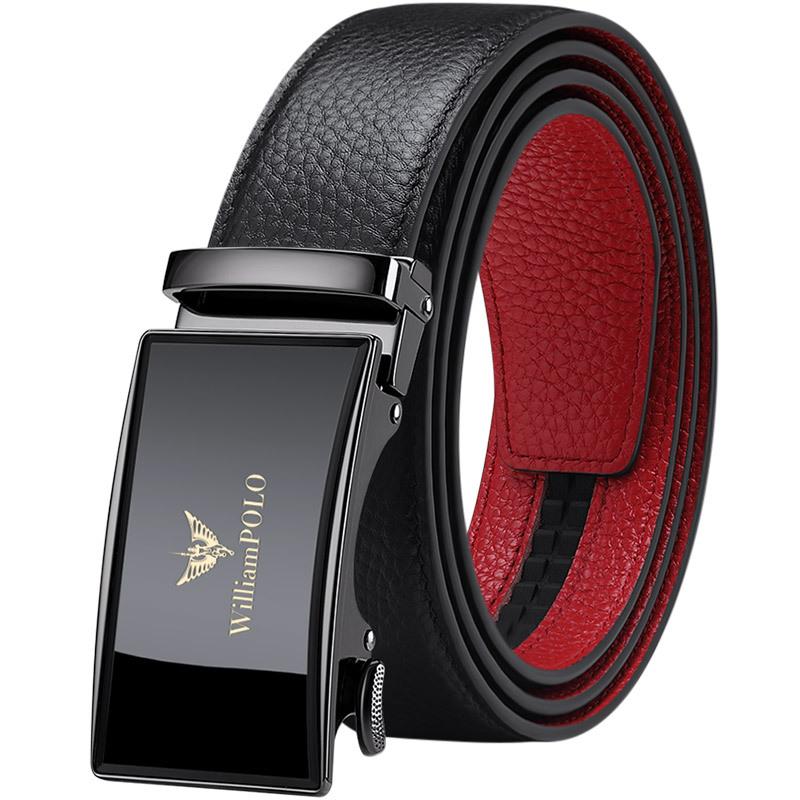 King Belt Men's Genuine Cowhide Automatic Buckle Zhuo Fan Belt Men's Daily Business Leisure Belt