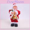 Christmas Gift Electric Santa Claus Guitar Music Ornament With Saxophone And Drums For Holiday Decor