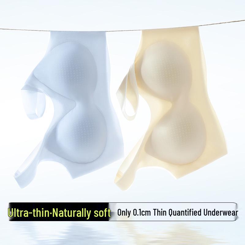 Ultra-Thin Seamless Cooling Ice Silk Push-Up Bra