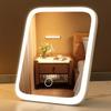 LED Student Dormitory Desktop 3 Color Fill Light Small Mirror, Makeup Mirror With Light, Bedroom Dressing Table Mirror