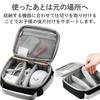 ELECOM Gadget Pouch GIGA School Stylus Pen Storage Pen Holder Handle Name Tag Carabiner Attachable for Schoolbags Black Water-Repellent BMA-GP17BK