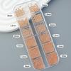 Luxury Mix: Cross-border Steel Beads & Metal Nail Ornaments Set in Gold, Silver, Rose Gold – 12 Long Strips, Mixed Sizes