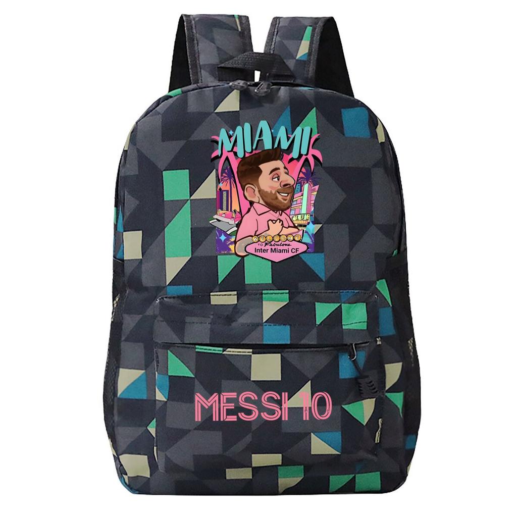 Football Printed Student Backpack Multifunctional Usb Interface Large Capacity Leisure Travel Backpack