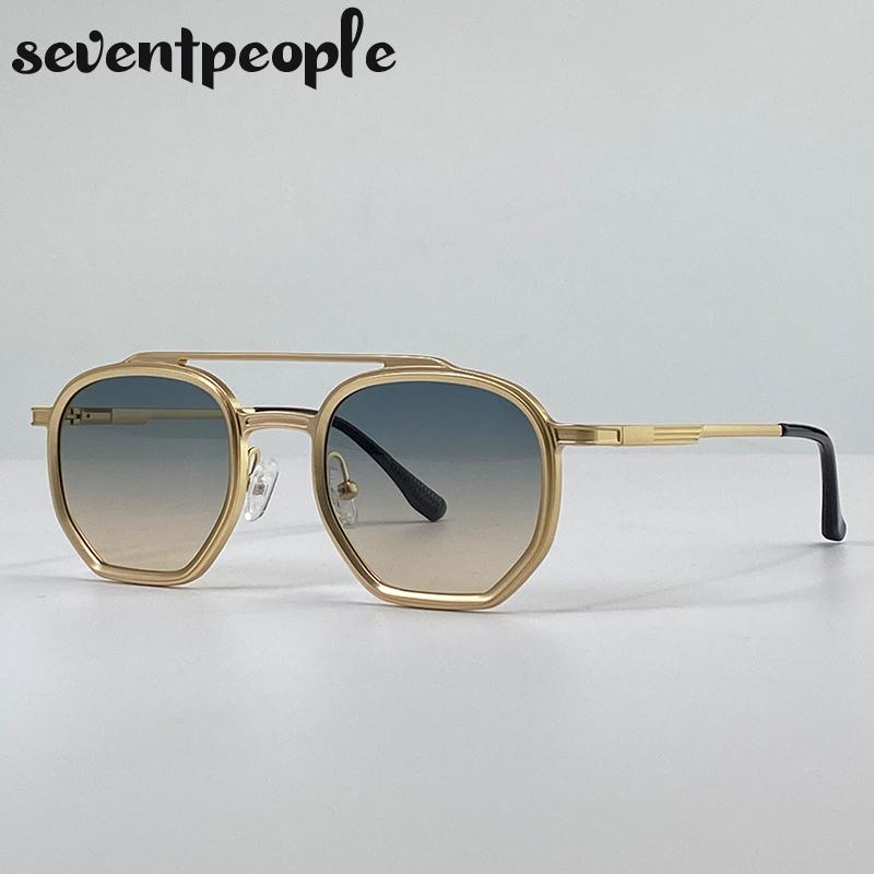 Vintage Steampunk Square Sunglasses Women Men Luxury Brand Classic Small Metal Frame Sun Glasses For Ladies Trendy Driving