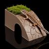Anti Drowning Reptile Hideout Cave Plastic Automatic Feeding Plate  Turtle Tank Ornaments