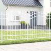 Garden Fence Woerden White 240 X 165 Cm Powder Coated Steel