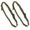 2Pcs Adjustable Straps 150x2.5cm Travel Luggage Fixing Strapping Belts with BucklesGreen