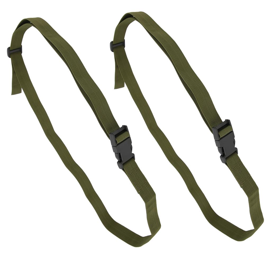 2Pcs Adjustable Straps 150x2.5cm Travel Luggage Fixing Strapping Belts with BucklesGreen