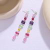 Colorful Zircon Necklace Bracelet Eariings Zircon Fashion Jewelry Accessory  Evening Dinner