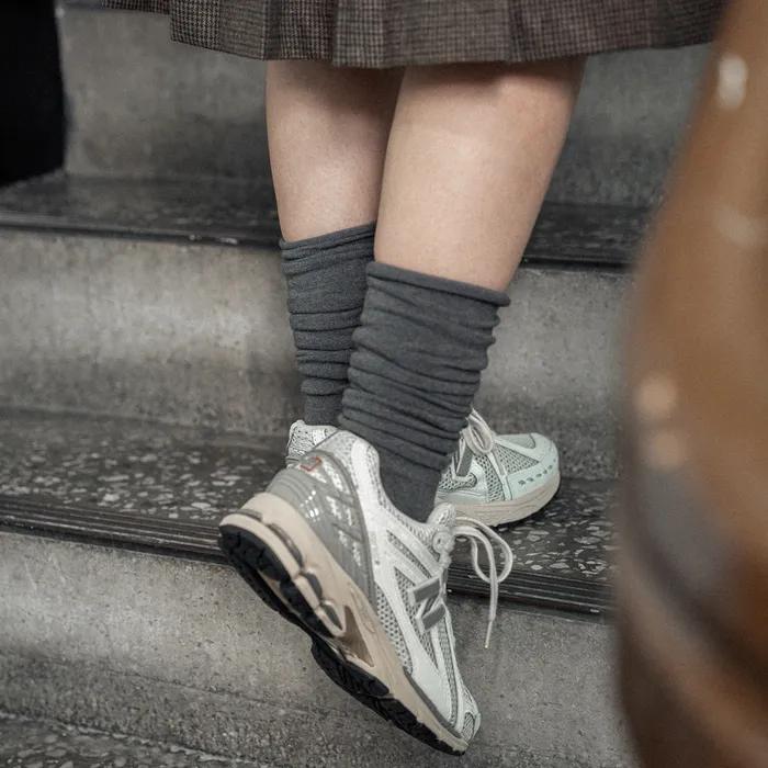 Loose fit warmer socks CHARCOAL