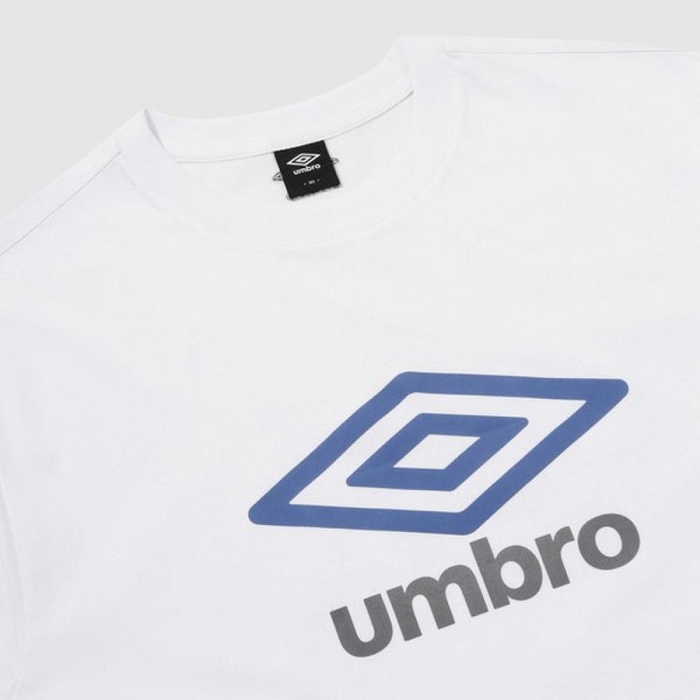 Umbro EssenTial Big Logo T shirT whT Ur123crs18