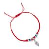 Blauwe Boze Oog Armbanden Armband Goede Geluk Rode Draad Gevlochten Verstelbare Bedel Armband Voor Koppel Vrouwen Geliefde Dame Cadeau