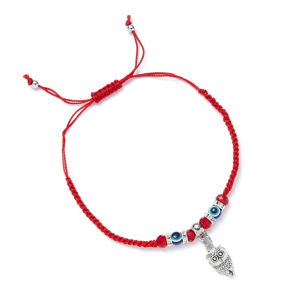 Blauwe Boze Oog Armbanden Armband Goede Geluk Rode Draad Gevlochten Verstelbare Bedel Armband Voor Koppel Vrouwen Geliefde Dame Cadeau