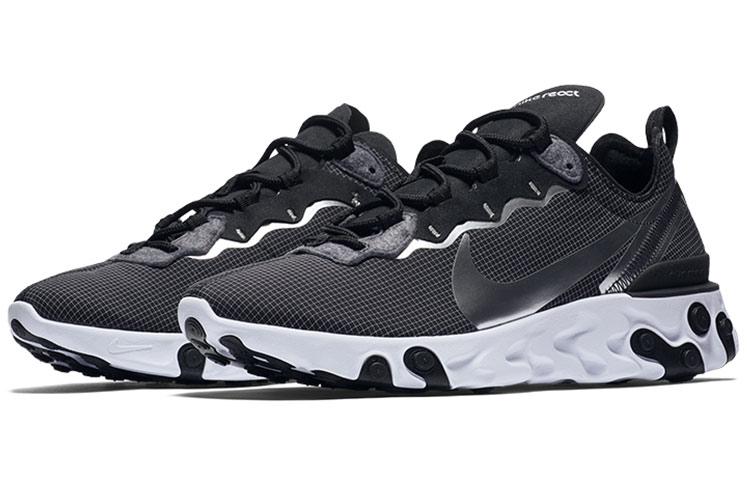 Nike React Element 55 Zwart Metallic Zilver CQ4600-071