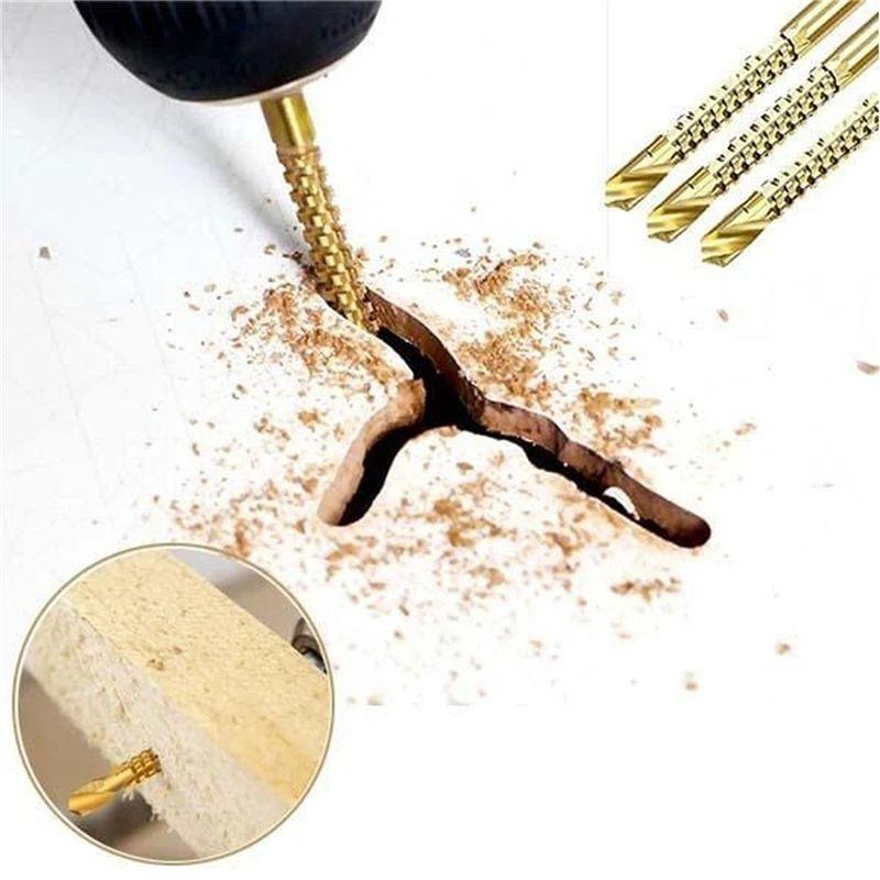 Feb.12Pcs Cobalt Drill Bit Set Hole Saw Grooving Set Woodworking Sawtooth Drill Slotted Drill