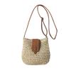 Ladies Fashion Bag Fashionable Beach Messenger Purse Woven Shoulder Handbag Woven Summer Straw Bag For Holiday Beach Shopping