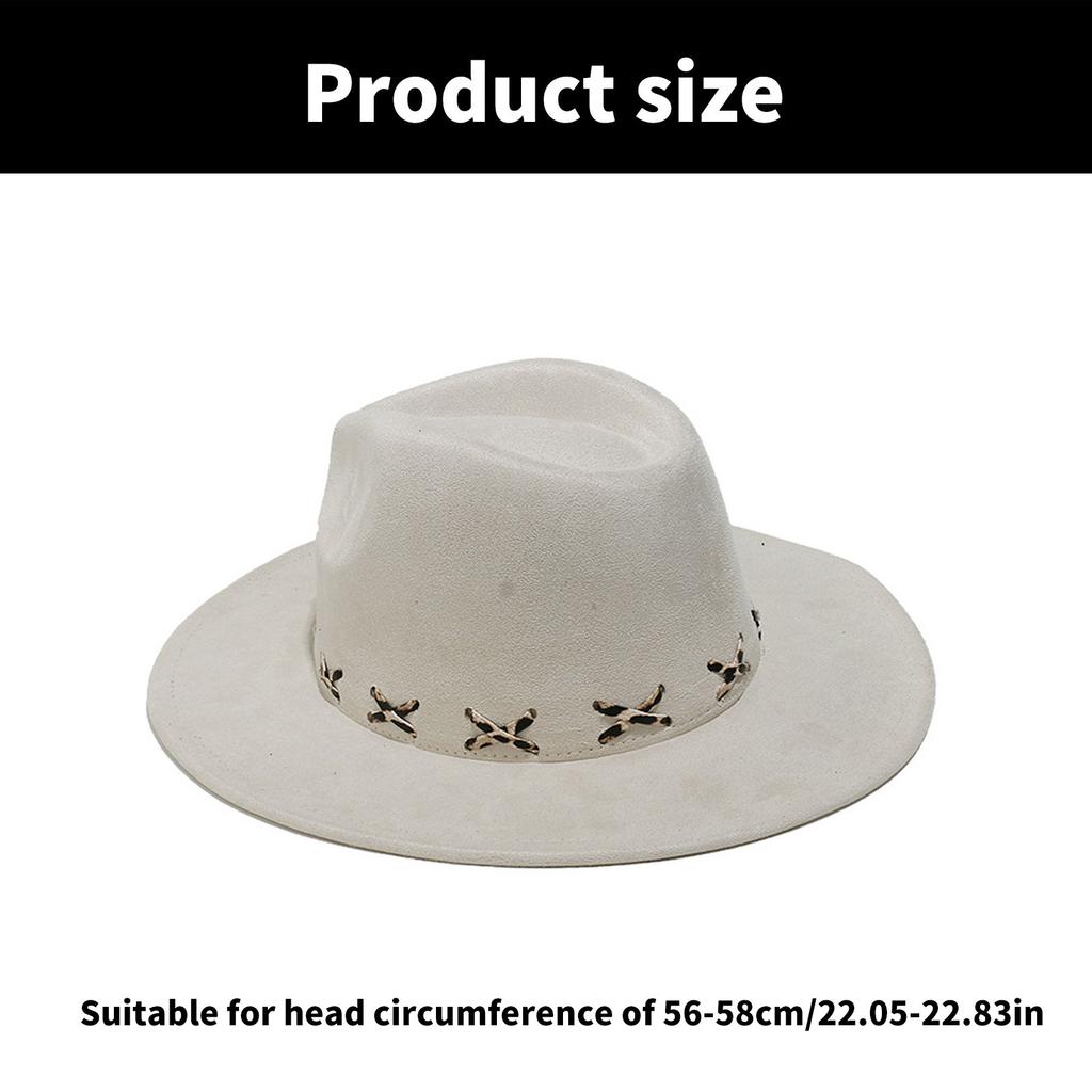 Cowboy Hats Panama Hat Unique Stitches Wide Brimmed for Women Men Photo Props Western for Men Women Unisex Wear Headwear